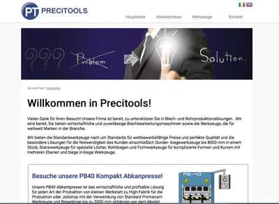 PRECITOOLS - Stanzwerkzeuge, Abkantwerkzeuge und Lsungen