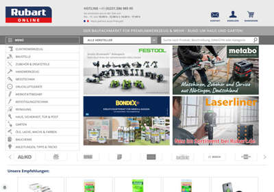Rubart Onlineshop fr Werkzeug und Gartenartikel