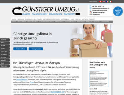 Guenstigerumzug.ch - Umzug in Zürich