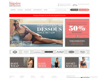 Bigsize Dessous - Fr die starke Frau