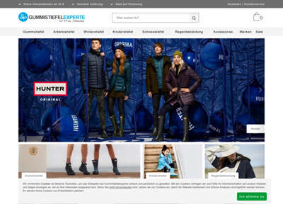 Gummistiefelexperte - Onlineshop fr Gummistiefel, Arbeitsstiefel, Winterstiefel und Sicherheitsstiefel