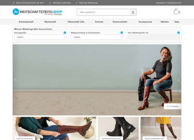 Weitschaftstiefelshop - Weitschaftstiefel und Schmalschaftstiefel
