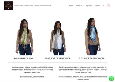 MOONOI Online-Shop - Produkte aus thailndischer Seide