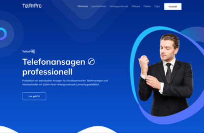TelAnPro - Anrufbeantworter Ansagen professionell