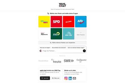 wahl.chat - Politik interaktiv verstehen
