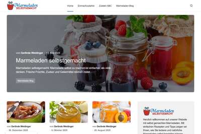 Marmeladen-selbstgemacht.de - Gesund, fruchtig und lecker