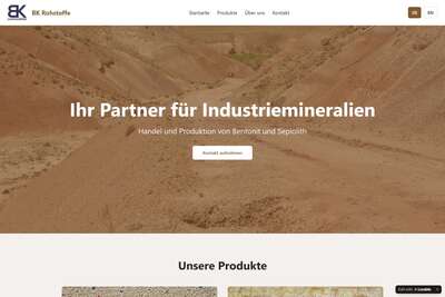 BK Rohstoffe - Bentonit & Sepiolith für Gießerei, Tunnelbau und Tondichtungsbahnen BK Rohstoffe - Bentonit & Sepiolith für Gießerei, Tunnelbau und Tondichtungsbahnen