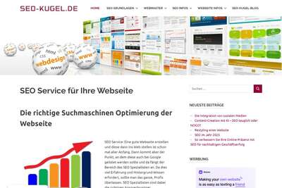 SEO-Kugel - SEO Optimierung von Webseiten SEO-Kugel - SEO Optimierung von Webseiten
