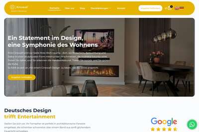 Kinowall.de - ma�geschneiderte Elektrokamin-L�sungen