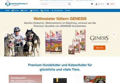 Top-Tiernahrung.de - alles was Ihr Vierbeiner braucht!