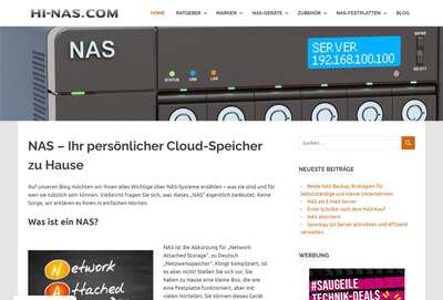 Hi-NAS.com - Ihr pers�nlicher Cloud-Speicher zu Hause