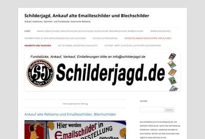 Schilderjagd.de - Sammeln, Ankauf und Verkauf Expertisen f�r historische Reklame